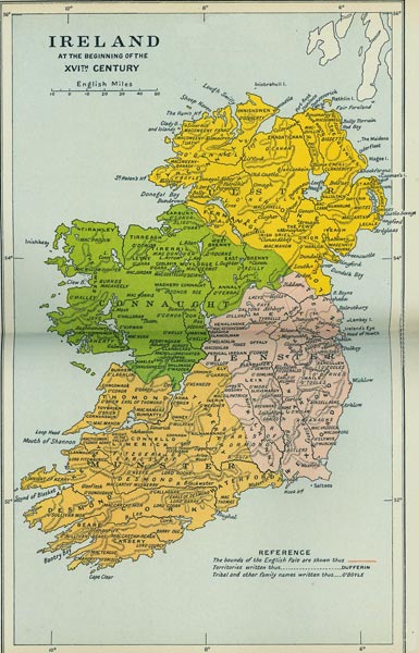 Ireland 16th Century Map