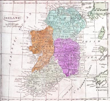 Ireland Map Provinces