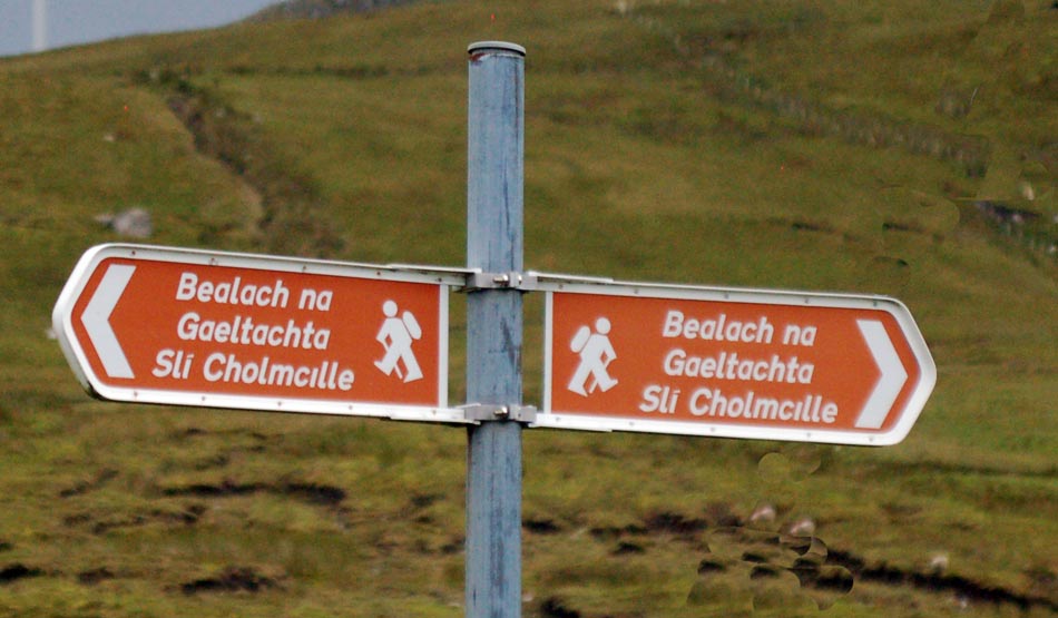 Ireland Tourist Road Sign